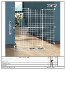 宠物门免钻狗栅栏围栏室内小型犬泰迪柯基犬防护栅栏隔离门笼子