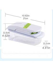 18 قطعة مفرمة الخضروات، شرّاحة الفاكهة متعددة الوظائف، شرّاحة الطعام اليدوية، شرّاحة الخضروات، آلة تقطيع مع وعاء، مفرمة البصل، مبشرة البطاطس المنزلية، لوازم المطبخ، أدوات مطبخ صغيرة، ملحقات المطبخ، أساسيات المطبخ