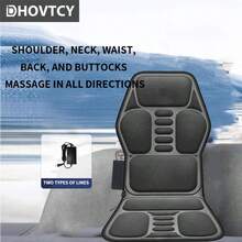 1 pieza Cojín de masaje inteligente y cálido - Vibración de Body completo, comodidad para el hogar y la oficina, spa (enchufe estándar europeo)