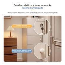 Armario Closet De Almacenamiento Con Cerradura Multiusos - Blanco - Ver 5