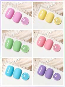 XEIJAYI 1pc Candy Sugar Gel Nail Polish Set UV LED Soaking Nail Gel, Semi-Permanent, DIY Salon Quality Nail Art Gel For Spring And Summer - Nhiều màu - Xem 3