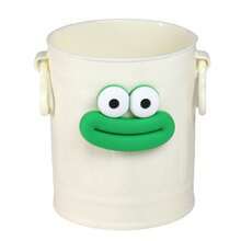 5个彩色大嘴巴铅笔筒，长腿大嘴怪兽铅笔杯带字母贴纸，桌面收纳桶造型，可爱趣味香肠嘴化妆刷收纳盒，DIY桌面文具收纳包 - 彩色 - 查看 33