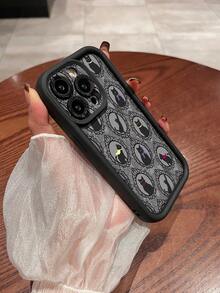 1pc Minimalist Black Cat Pattern TPU Soft Protective Phone Case, Compatible With Apple And Phones - Multicolor - View 1