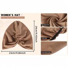 Chemo Sleep Turban Headwear Scarf Hat For Cancer Patient Hair Losshalloween - Lake Blue - View 7