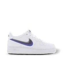 Nike 空军一号低帮 白/黑 - 白色/黑色-超皇家-峰頂白色 - 查看 4