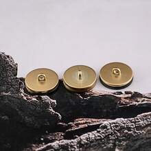 5/20件高端金属纽扣，独特树脂面板纹理，高端耐用的金属脚颜色，三种颜色可选经典百搭，适用于大衣、毛衣、衬衫、西装、夹克等服装装饰纽扣，尺码18/23/25。 - 彩色 - 查看 7