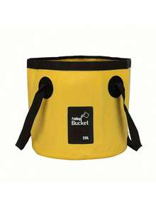 دلو تخزين مياه محمول قابل للطي 20 لتر - من البي في سي، مناسب للتخييم والصيد والسفر والبستنة الخارجية