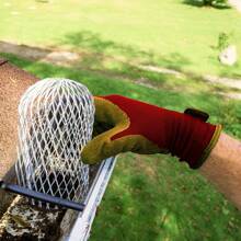 4 件装铝制排水沟防护罩，可扩展防叶网过滤器，落水管防碎屑，易于安装，材质耐用 - 均碼 - 查看 10