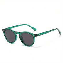 2026 Must-Have Tortoiseshell Round Eyewear, Classic Retro Spectacles With UV Protection For Everyday & Travel, Perfect For Summer Beach Days, Graduation Shoots, Vacation Getaways, Camping Adventures & Casual Outfits, Designed To Add A Timeless, Gentle Vibe To Any Look - Khung tranh lá trà hình báo phân cực C4 - Xem 9