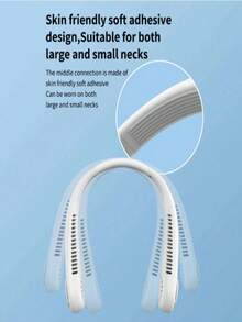 Portable Neck Fan, USB Rechargeable Neck Fan, 3 Adjustable Wind Speeds, Suitable For Office, Sports, Women, Men, Adults, Outdoor, Essential For Holidays