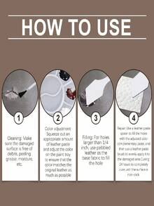 Leather Repair Kit, Leather Furniture, Sofa, Car Interior Leather Repair Paste