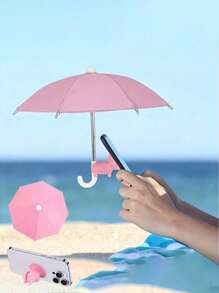 Mini Outdoor Phone Parasol With Universal Suction Cup Holder, Outdoor Anti-Glare Parasol, Polyester Fiber, Rain And Sun Protection, Universal Adjustable Anti-Glare Outdoor Phone Holder, Suitable For Mobile Phones, Kindles, Pads, Smartphones Umbrella For Women Umbrella Rainproof Windproof
