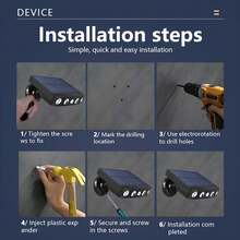 1pc Solar Powered Outdoor Wall Light, Outdoor Garden Solar Light With Motion Sensor, Fake Surveillance Light, Super Bright 4 LED Large Night Light, 5 LED Multi-Function Small Stake/Wall Light, 1200mAh Lithium-Ion Battery Solar Charging, Simulated Security Camera Design, 3 Lighting Modes, No Remote Control Included - Black - View 12