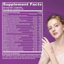 BUPORAI Women's 50+ Complete Multivitamin - Supports Immune Health, Boosts Metabolism, Reduce Menopause, Maintains Vitality And Health -120pcs - 120粒膠囊 - 查看 2