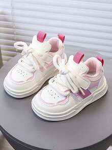 1 双幼儿男孩/女孩时尚休闲运动鞋，适合秋季穿着 - 粉色 - 查看 14