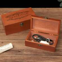 Caja de almacenamiento de alta calidad para embalaje de regalo, estilo magnífico, Color madera Vintage - L - Ver 9