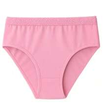Kit 5 Plus Size Panties High Waist Micro Fiber Lining 100% Cotton - Multicolor - View 8