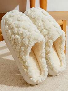 Madebyblanc 秋冬情侣保暖拖鞋，室内防滑保暖毛绒拖鞋 - 彩色 - 查看 13