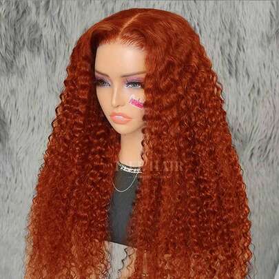  ISEE 红棕色 Wear Go 蕾丝前假发，预先拔毛和修剪，水波纹假发，6x4 透明蕾丝，180% 密度，彩色封闭式帽假发，真人发，16-28 英寸，女士款