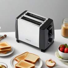 Retro Aesthetic Silver Black Color Blocked Stainless Steel Toaster Oven Combination - Baking, Baking And Baking Bread, Home Breakfast Capacity Below 500mL, 6-7 Timed Gear Settings, Detachable Breadcrumb Tray, Kitchen Countertop Decoration Suitable For Small Spaces - US A Type Plug(110-127V) - View 9
