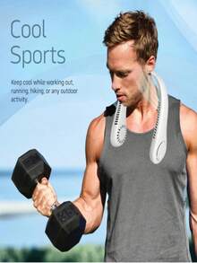 Portable Neck Fan, USB Rechargeable Neck Fan, 3 Adjustable Wind Speeds, Suitable For Office, Sports, Women, Men, Adults, Outdoor, Essential For Holidays