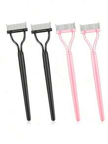 2pcs Eyelash Separator Tools Eyelash Brush Eyelash Comb Separator Definer Eyelash Comb For Combing And Separating Eyelashes,Makeup,Cheap,Room Decor,Vanity,Travel,Bedroom,Makeup Accessories