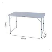 Practical Double Aluminum Table 120x60 Mor Camping And Events - Multicolor - Ver 2