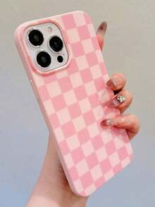 Funda protectora con diseño rosa y orificio grande (1 unidad), compatible con phone 16, 15 Pro/15 Pro/14 Pro/14 Pro/14 Pro/14 Pro/13 Pro/13/12/11/XR, anticaídas, para mujer - Multicolor - Ver 1