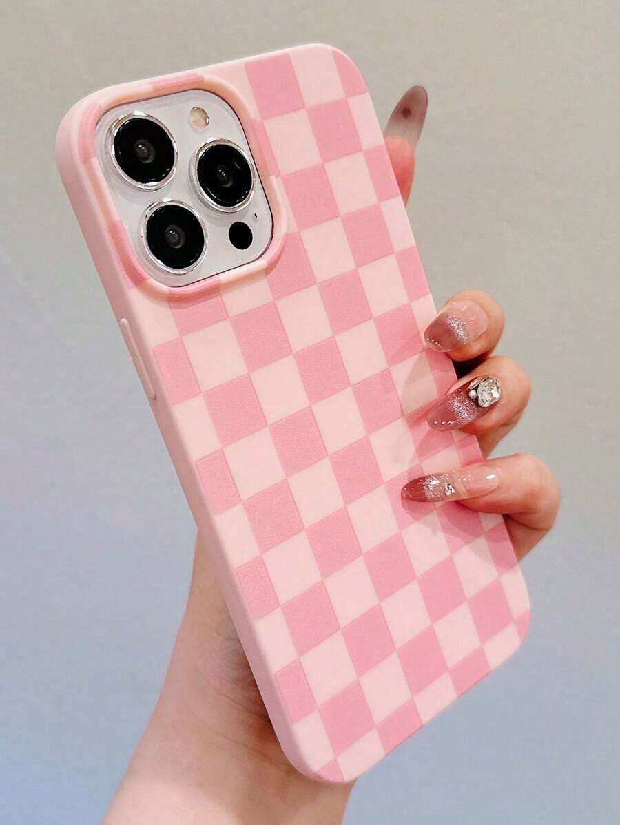 Funda protectora con diseño rosa y orificio grande (1 unidad), compatible con phone 16, 15 Pro/15 Pro/14 Pro/14 Pro/14 Pro/14 Pro/13 Pro/13/12/11/XR, anticaídas, para mujer - Multicolor - Ver 1
