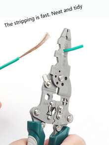 可折叠剥线钳，滑轮设计多功能电工分线器绕线钳压接钳手动工具