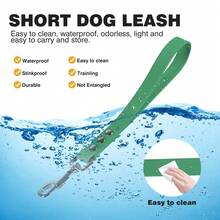 Strapazierfähige PVC Hundeleine - wasserdicht, geruchsresistent, rostfrei, einfach zu reinigende Trainings- und Spazierenleine mit Metallkarabiner, geeignet für alle Hunderassen