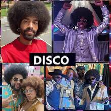 Airhostess Judge Colonial Wig For M Funny Crazy Wigs Washington Hallowe Costume Cosplay Party Wigs (Light Brown) - C-70s 假髮-棕色 - 查看 2