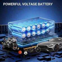 Compresor de aire portátil - Accesorios para automóvil, inflador de neumáticos recargable con pantalla digital de presión, bomba de aire eléctrica. Batería de ión de litio de 7.4V 1500mAh, material ABS duradero, inflador de neumáticos mini adecuado para automóviles/motocicletas. Negro. Regalo esencial para el automóvil. - Negro - Ver 7