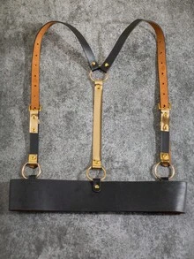 1pc Punk Style Functional Suspender Belt, For Dresses, Shirts, Suits, And Daily Use, Suitable For School, Halloween, Christmas