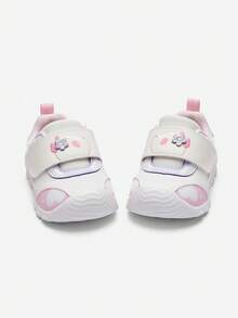 Balabala 女婴学步鞋防滑魔术贴绑带舒适 - 白色調 - 查看 4