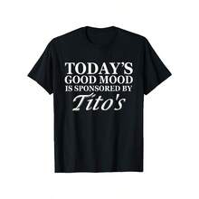Tito's Apparel Men's T-Shirt - Casual Cotton, Geometric Print, Crew Neck, Short Sleeve - Perfect For Summer - 黑色 - 查看 1