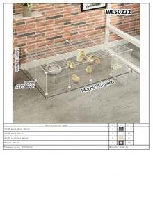 Large Size Cage, Home Use Breeding Pen, Chick Raising Enclosure, Rabbit Hutch With Anti-Escape Fence