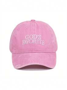 1 件女士“上帝最爱”刺绣棒球帽，适合日常、节日和聚会 - A - 查看 4