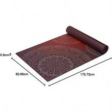 Esterilla de yoga  - Premium de 6mm, estampada, gruesa, antideslizante, para tipo de yoga, pilates y ejercicios en el suelo (68 x 24 x 6mm) - Supernova CIELO - Ver 11