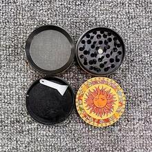 1.6/2/2.5英寸Moon Sun 香草研磨机金属四层研钵研磨机手动粉碎机锌合金波西米亚烟草草吸烟工具香烟雪茄配件礼物 - 月亮 - 查看 3