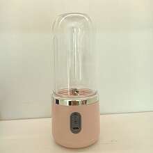 1pc Portable USB Rechargeable Blender - 1500mAh Digital Display, Stainless Steel & Plastic Material, Includes Water Bottle For Smoothies, Ice Cubes, Fresh Juice - Compact For Travel, Home, Office Use, Portable Smoothie Blender, On-The-Go Nutrition, Compact Juicer, Durable Kitchen Gadget - Multicolor - View 19
