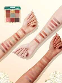 CATKIN 9-Color Neutral Eyeshadow Palette - Matte & Shimmer Eyeshadows, High Pigment Matte & Pearl Finish, Spring C01 - C01 Spring - 查看 11