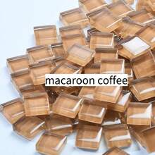 100 g/opakowanie 1 cm kwadratowy materiał mozaikowy w jednolitym kolorze jest używany do ręcznie robionych wazonów, podstawek, lampek dekoracyjnych i luster ściennych - 100g Mozaika - Zobacz 18