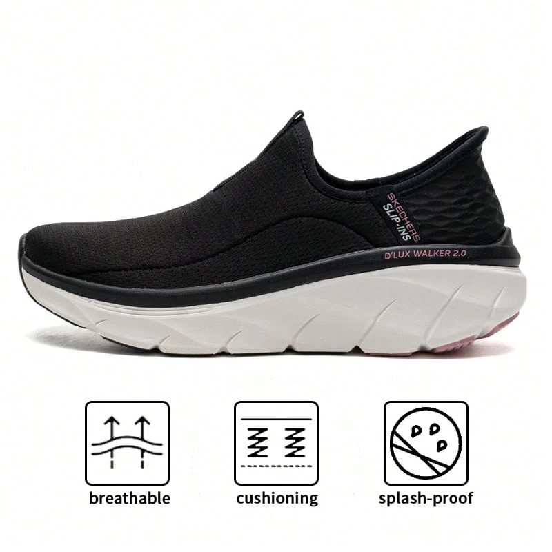 Skechers أحذية نسائية كاجوال للاستخدام اليومي في الهواء الطلق أحذية رياضية أحذية للركض 150099-BKPK - الأسود - مشاهدة 1