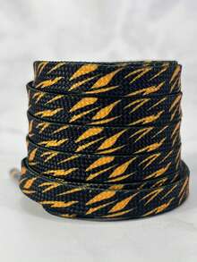 1 Cặp dây giày dệt thoi bằng polyester họa tiết da báo nhiều màu thời trang, phù hợp cho giày thể thao, giày chạy bộ, giày vải - Nhiều màu - Xem 15