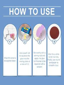 瓷砖修补胶（新旧批次可能生产、材质、用途、效果不同，但包装已升级。新旧款随机发货）家用浴室瓷砖地板大理石AB胶修补防水胶。瓷砖剥落、空鼓、开裂、碎裂——一支胶永久有效。瓷砖修补变得简单。瓷砖脱落、踢脚线脱落、瓷砖开裂、瓷砖边角碎裂、瓷砖空鼓、瓷砖开裂——挤压粘贴，快速修复。瓷砖空鼓/剥落/翘曲——打开即用，易于操作，安装简便，适用范围广泛