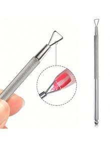Accessori per manicure fai-da-te: Solvente per rimozione smalto gel, Spingicuticole in acciaio inossidabile per rimuovere la pelle morta