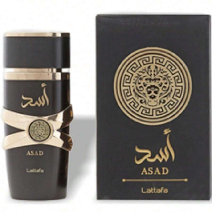 Lattafa Asad 淡香水喷雾 男女通用 EDP 香水 3.4 盎司/100 毫升 持久留香 女友 妻子 母亲 朋友 男朋友 丈夫 父亲 兄弟 生日 毕业派对 旅行 露营 户外 学校 校园旅行 节日 周年纪念 夏季 秋季 夏季精选 夏季必备品 夏季经典 男士礼物 魅力氛围 日常使用 - EDP - 查看 1