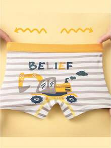 8 طقم سروال داخلي للأولاد بتصميم كرتوني لحيوانات ديناصور وسيارات، قطن ناعم مرن وقابل للتنفس، بتصميم عادي مناسب للأطفال