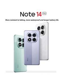Xiaomi Xiaomi Redmi Note 14 Pro Smartphone, 8GB+128GB, IP68 Dust & Water Resistant, Dimensity 7300-Ultra Chip, 50MP Sony Large Aperture Super Sensitive Camera, 5500mAh Large Battery With 45W Fast Charging, Long Battery Life, Chinese Version Dual SIM, Supports English And Chinese